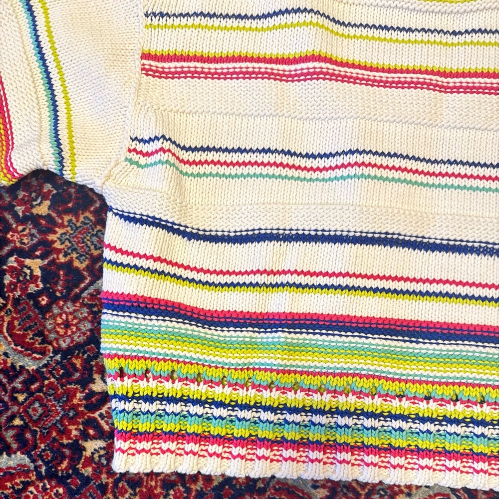 Maeve Multicolor Striped Crew Neck Sweater - Picture 3 of 6